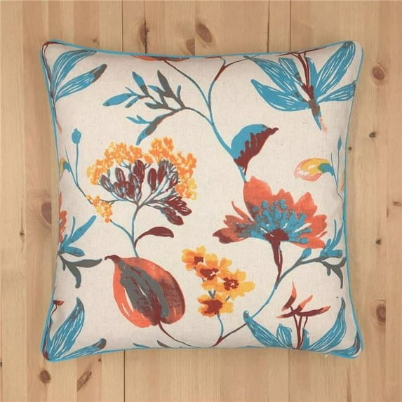 MDR Trading Inc. HU-CF2020JSBLOP A Touch Of Floral With Blues And Polyester Insert Pillow