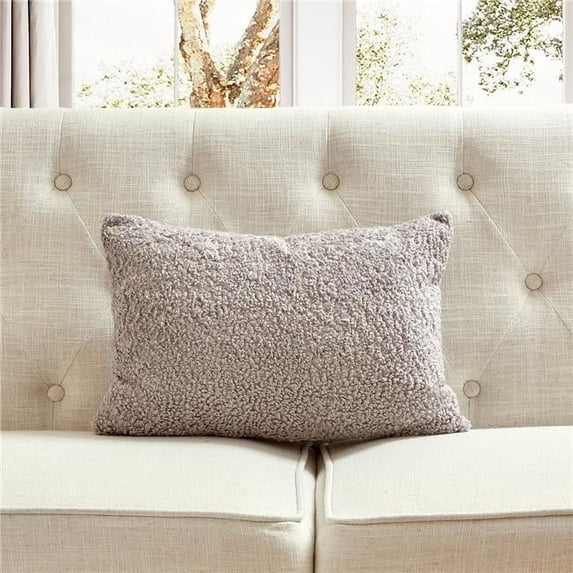 MDR Trading Inc. HU-CG1420EGLGOF Light Gray Boucle With Featherdown Insert Pillow