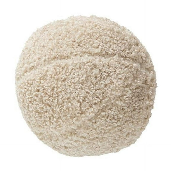 MDR Trading Inc. HU-CGBL10EGBGOP Beige Boucle Ball Shape With Polyester Insert Pillow