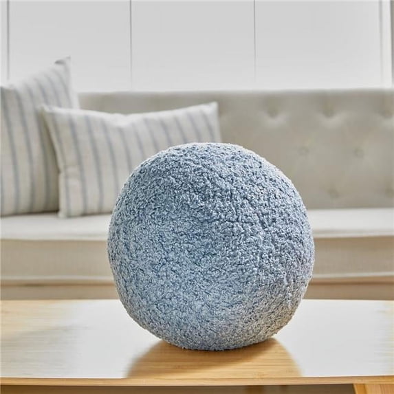 MDR Trading Inc. HU-CGBL10EGBLOP Blue Boucle Ball Shape With Polyester Insert Pillow