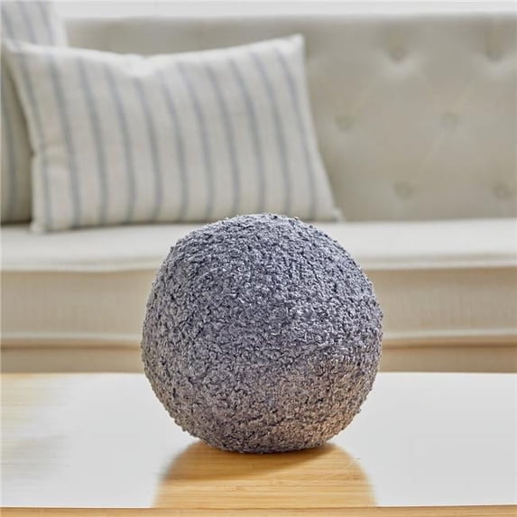 MDR Trading Inc. HU-CGBL10EGGYOP Gray Boucle Ball Shape With Polyester Insert Pillow
