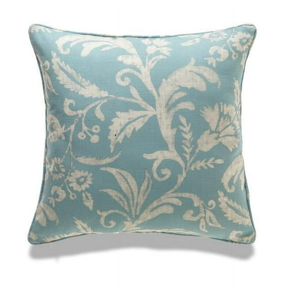 MDR Trading Inc. HU-DB2020TW01OP Blue And White Floral Pattern With Polyester Insert Pillow