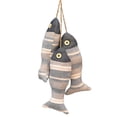 thumbnail image 1 of MDR Trading Inc. HU-DCMRE0FISH12D Set Of 3 Gray Striped Hanging Fish Decoration, 1 of 1