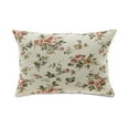 thumbnail image 1 of MDR Trading Inc. HU-FL1218JT12OP Rectangular Pink Roses On Ivory With Polyester Insert Pillow, 1 of 1