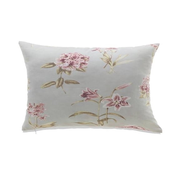 MDR Trading Inc. HU-FL1422JT16OF Pink Flowers On Light Blue Background With Feather Down Insert Pillow