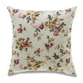 thumbnail image 1 of MDR Trading Inc. HU-FL2222JT13XX Pink Roses On Ivory Background Square Pillow Cover, 1 of 1