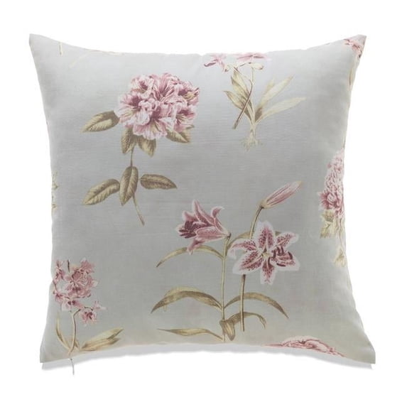 MDR Trading Inc. HU-FL2222JT16OP Pink And White Flowers On Light Blue With Polyester Insert Pillow