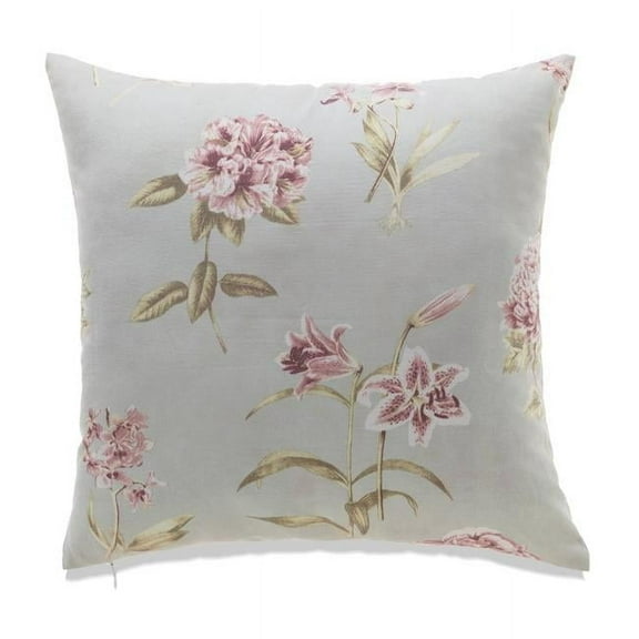 MDR Trading Inc. HU-FL2222JT16OP Pink And White Flowers On Light Blue With Polyester Insert Pillow