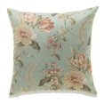 thumbnail image 1 of MDR Trading Inc. HU-FL2222JT21OP Pink And White Flowers On Light Green With Polyester Insert Pillow, 1 of 1