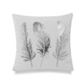 thumbnail image 1 of MDR Trading Inc. HU-GS1818KSFTS1XX Feathers Silver Foil On White Pillow Cover, 1 of 1