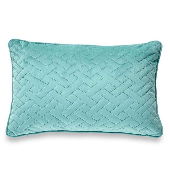 MDR Trading Inc. HU-LA1218JS02GROP Green Laser Embossed Chevron Pattern With Polyester Insert Pillow