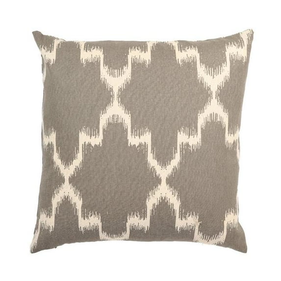 MDR Trading Inc. HU-LA1818CV09OF Gray And Cream Chevron Pattern With Feather Down Insert Pillow