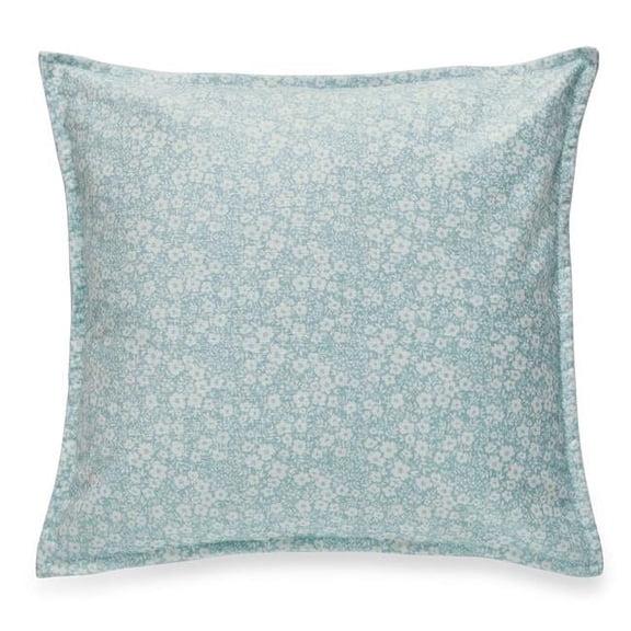 MDR Trading Inc. HU-LF2020EG02SBOP Square Sea Blue And White Floral Print With Polyester Insert Pillow