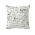 thumbnail image 1 of MDR Trading Inc. HU-LV1818JS01OP White With Black Text With Polyester Insert Pillow, 1 of 1