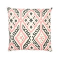 thumbnail image 1 of MDR Trading Inc. HU-MA2020TW04OP Gray And Pink Pattern On White With Polyester Insert Pillow, 1 of 1