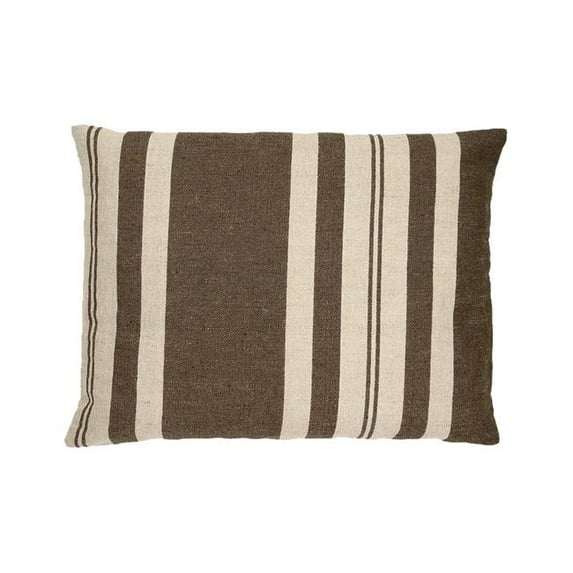 MDR Trading Inc. HU-MH1420JS07OP Dark Brown Stripe With Polyester Insert Lumbar Pillow
