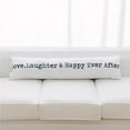 thumbnail image 1 of MDR Trading Inc. HU-MK1248ICLLOP Slim Love Laugther & Happy Ever After Pillow, 1 of 1