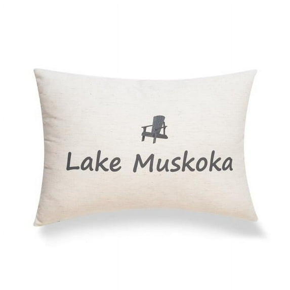MDR Trading Inc. HU-MK1420ICMKOF Lake Muskoka With Feather Down Insert Pillow