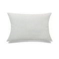 thumbnail image 1 of MDR Trading Inc. HU-MP1218JS03GEOF Greige Stripes With Feather Down Insert Pillow, 1 of 1