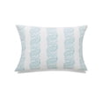 thumbnail image 1 of MDR Trading Inc. HU-MP1420JS01BLOF White With Blue Block Print And Feather Down Insert Pillow, 1 of 1