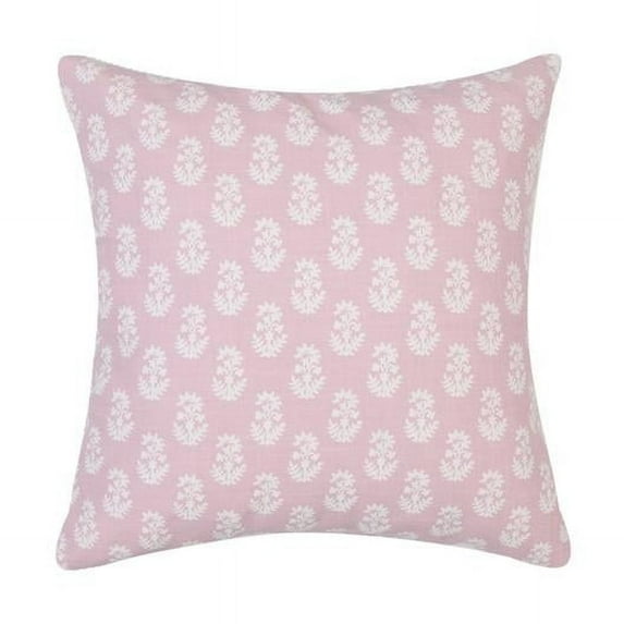 MDR Trading Inc. HU-MP1818JS02PKXX Square Dusty Pink With White Flowers Pillow Cover