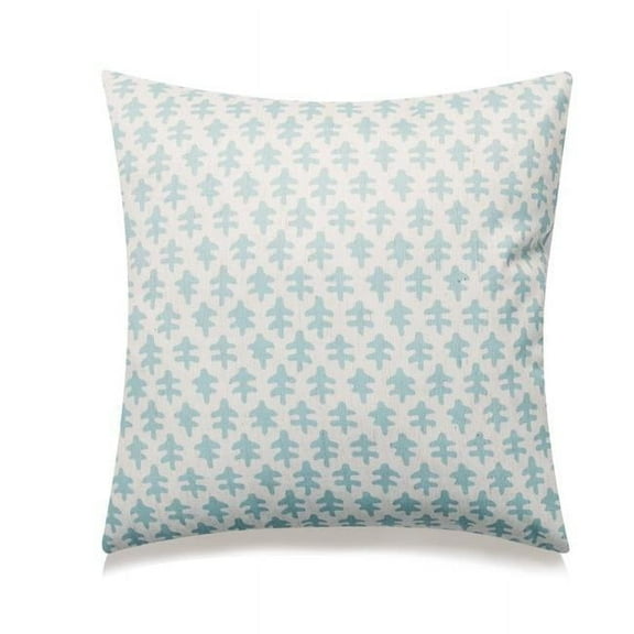 MDR Trading Inc. HU-MP2020ICOLBLOP Blue Oak Leaves On White With Polyester Insert Pillow