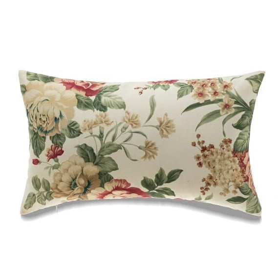 MDR Trading Inc. HU-MPFL1220JT22OF Florals On Ivory With Feather Down Insert Pillow