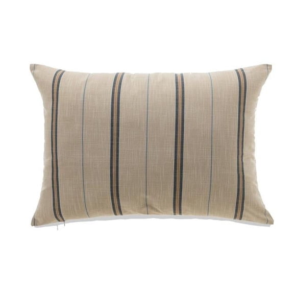 MDR Trading Inc. HU-MPFS1422JTNVOP French Stripe Navy Blue On Beige With Polyester Insert Pillow