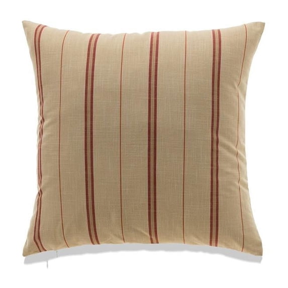 MDR Trading Inc. HU-MPFS2222JTRDXX Beige With Red French Stripe Pillow Cover
