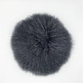 thumbnail image 1 of MDR Trading Inc. HU-MUDM16JYGYOF Gray Round Mongolian Lamb Fur With Featherdown Insert Pillow, 1 of 1