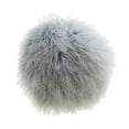 thumbnail image 1 of MDR Trading Inc. HU-MUDM16JYLGOF Light Gray Round Mongolian Lamb Fur With Featherdown Insert Pillow, 1 of 1