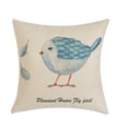 thumbnail image 1 of MDR Trading Inc. HU-NL1818TB05OP Pleasant Hours Fly Past With Blue Bird With Polyester Insert Pillow, 1 of 1