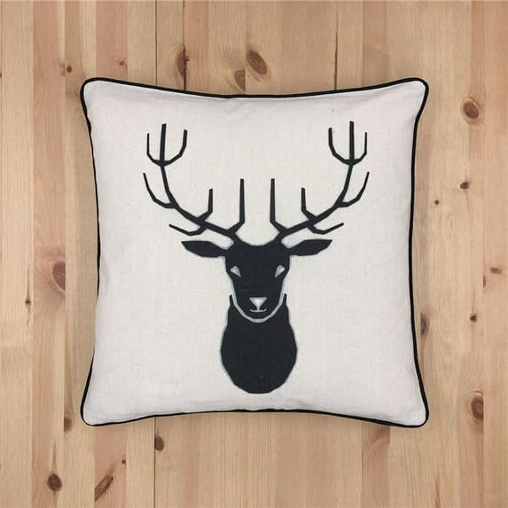 MDR Trading Inc. HU-SA1818TB01OF Reindeer With Feather Down Insert Pillow