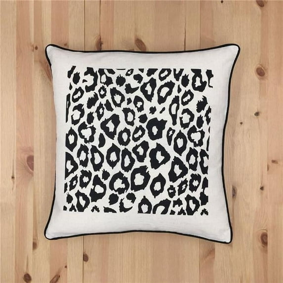 MDR Trading Inc. HU-SA1818TB06OP Leopard Print On Ivory With Polyester Insert Pillow
