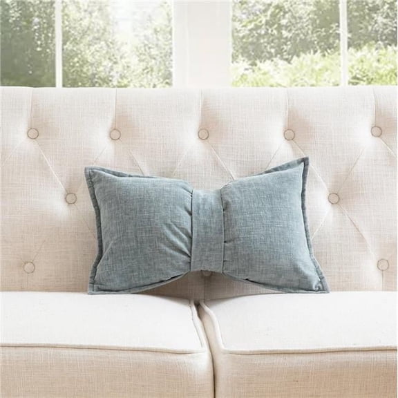 MDR Trading Inc. HU-SS1220EG03BLOP Blue Chenille With Belt And Polyester Insert Pillow