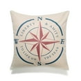 thumbnail image 1 of MDR Trading Inc. HU-SU1818IC03XX Compass Points Print Pillow Cover, 1 of 1