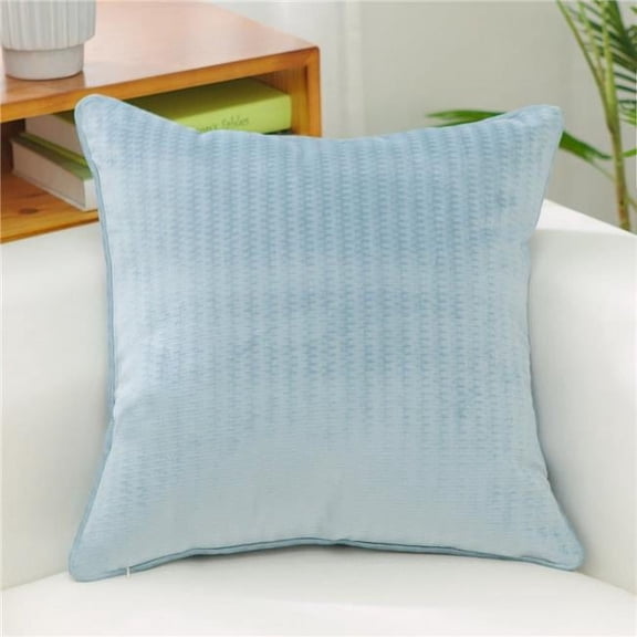 MDR Trading Inc. HU-VG2020KS12OF Light Steel Blue Velour With Feather Down Insert Pillow