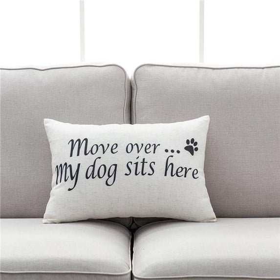 MDR Trading Inc. HU-YM1420JTMMDOF Move Over... My Dog Sits Here With Feather Down Insert Pillow