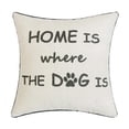 thumbnail image 1 of MDR Trading Inc. HU-YM1818ICHDOP Home Is Where The Dog Is With Polyester Insert Pillow, 1 of 1
