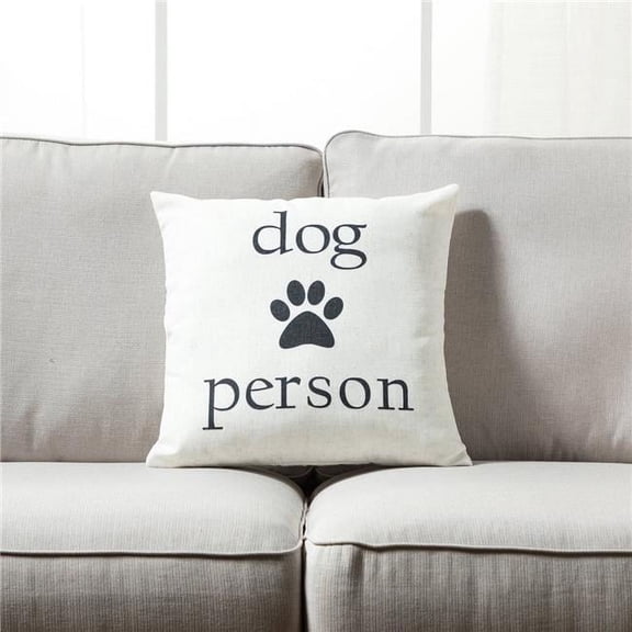 MDR Trading Inc. HU-YM1818JTDPSOP Dog Person With Paw Print And Polyester Insert Pillow