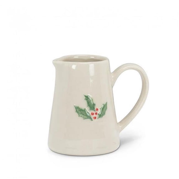 MDR Trading Inc. AB-27-SMIDGE-HOLLY_Q01 Holly Leaves And Berries Mini Jug