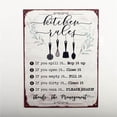thumbnail image 1 of MDR Trading Inc. FP-MIN-277_Q01 Kitchen Rules With Text Sign, 1 of 1
