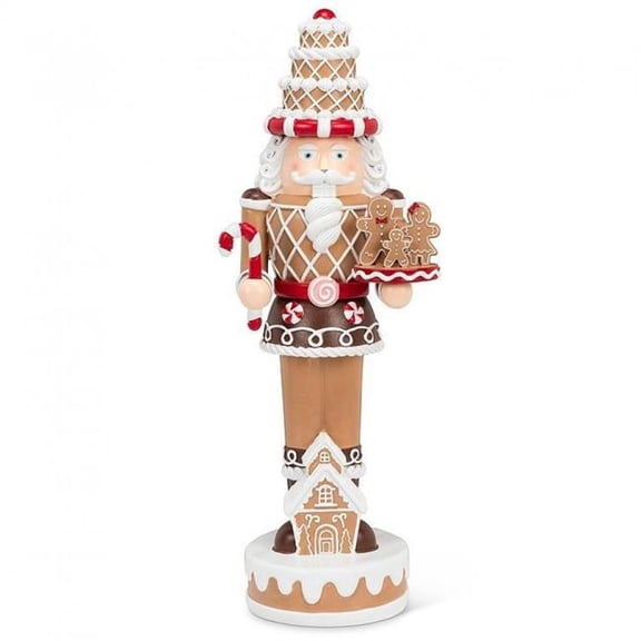 MDR Trading Inc. AB-27-NIBBLE-872 Large Gingerbread Nutcracker Statuette