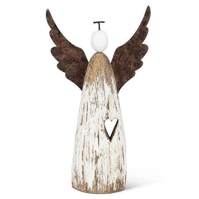 One Winged Angel Figure MDR Trading Inc. AB-27-SHORELINE-133_Q01 Large Rustic Winged Angel ...