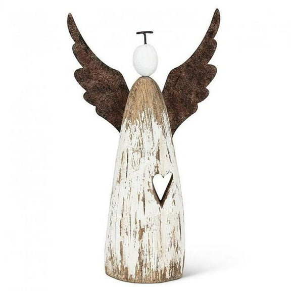 MDR Trading Inc. AB-27-SHORELINE-133_Q01 Large Rustic Winged Angel Figurine