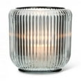 thumbnail image 1 of MDR Trading Inc. AB-27-METRO-020-SMOKE_Q01 Large Smoke Gray Ribbed Votive Candle Holder, 1 of 1