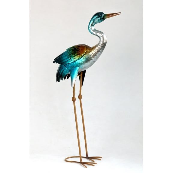 MDR Trading Inc. AI-GG9575_Q01 Multi Color Metal Heron Garden Sculpture