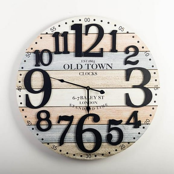 MDR Trading Inc. FP-MIN-298_Q01 Old Town Plank Look Wall Clock