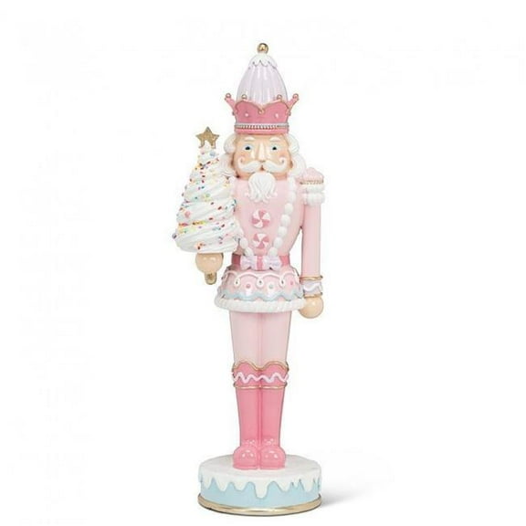 MDR Trading Inc. AB-27-CHARM-910-PNK Pink Candy Confections Nutcracker Statuette