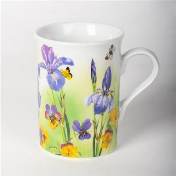 MDR Trading Inc. FP-MUG-R096_Q01 Porcelain Irises Mug